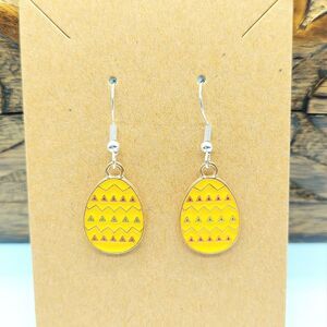 Easter Egg Earrings Yellow Easter Earrings